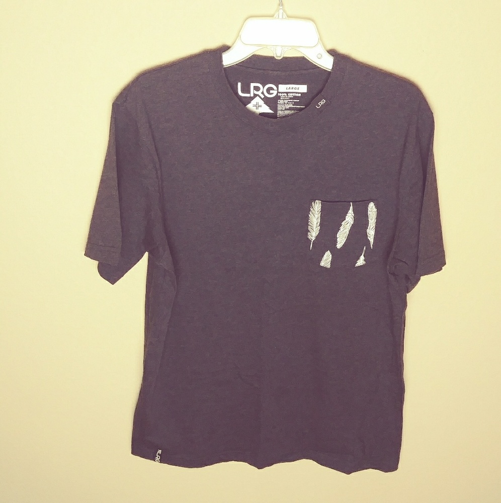 LRG Shirt Mens Size Large Charcoal Gray